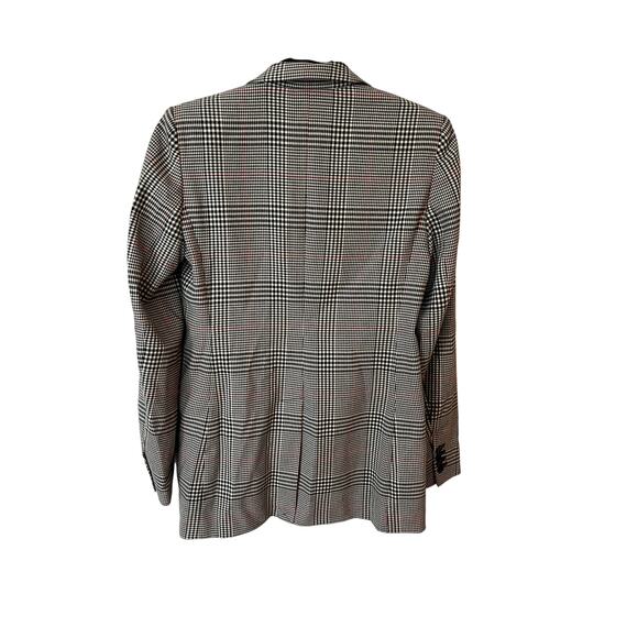 Babaton Atelier Glen Check Double-Breasted Plaid Blazer – Size 4 - Picture 3 of 7